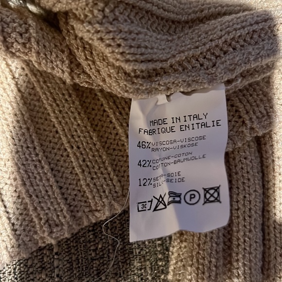 Maria de Ripabianca Creamy Oatmeal Open Back Sweater 8-10 - Picture 8 of 8